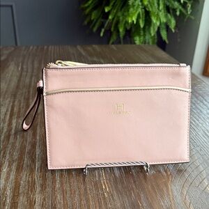 Halston Heritage Blush Pink Wristlet Clutch